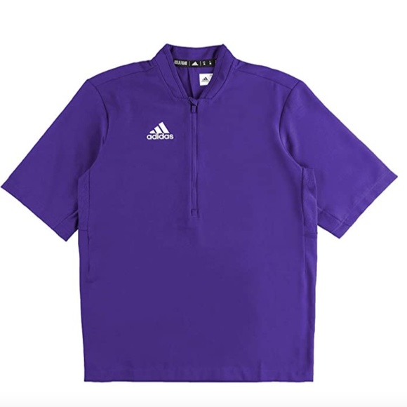 adidas short sleeve quarter zip
